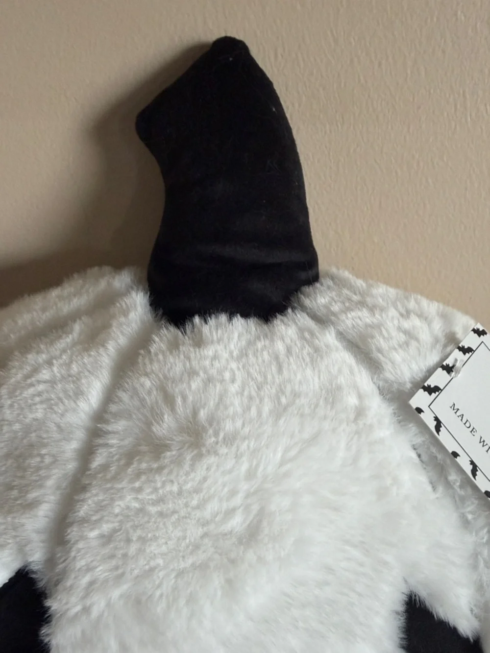 Cupcakes & Cashmere Halloween Pumpkin 🎃 Pillow White & Black  NEW!